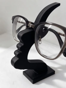 2PCS/Abstract Side Face Eyeglass Stand, Creative Novelty Glasses Holder, Desktop Sculpture Decor For Home & Office Desk - Multicolor - View 5
