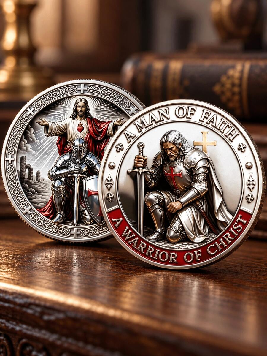 Double-Sided Exquisite Design Holy Guardian Commemorative Coin -Made Of ...