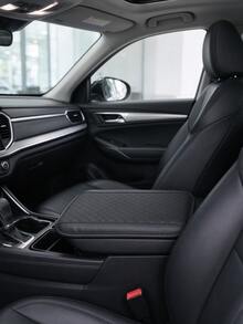 1pc PU Leather Quilted Car Center Console Armrest Pad, Universal Armrest Box Protector Cover, Waterproof Car Interior Accessory - Multicolor - View 2