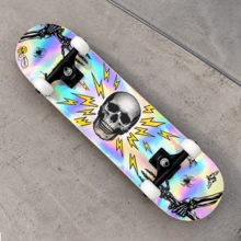 Complete Semi-Professional Punk Urban Skateboard - Black - View 2