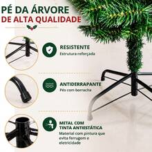 Árvore De Natal 1,80m 1156 Galhos - Verde - Visão 9