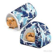 Hamster Cage, Guinea Pig Tunnel, Small Pet Hideout, Suitable For Tree Kangaroo, Hedgehog And Rabbit - Blue Leaf - View 4