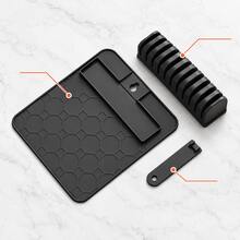 Silicone Kitchen Knife Holder Mat, Multi-Slot Knife Organizer With Non-Slip Countertop Protection, Space-Saving Kitchen Storage Rack - View 6