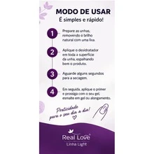 Desidratador de Unhas Real Love Linha Light 8ml Controlador de pH para Alongamento em Gel Original Imediato - Multicolorido - Visão 7