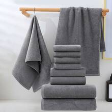 Bath Towel Set, Bath Towel Packs | 2 Towels, Absorbent And Quick-Drying - Grey - View 1