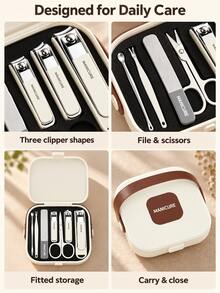 New 7-Piece Nail Clipper Set, Includes Nail Clippers And Beauty Grooming Tools, Professional Manicure Tool Kit, Contains Stainless Steel Nail (Toe) Clippers And Various Grooming Tools, Suitable For Personal Care And Travel, Unisex, Meets Daily Nail Care Needs, Suitable For Home Use Or Travel, Unisex. - Multiple Styles - View 10