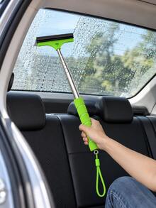 1 buah Sikat Pembersih Mobil 20,5 cm dengan Mata Pisau Karet Lembut dan Gagang Stainless Steel, Cocok untuk Kaca Spion, Jendela, dan Kaca Depan Mobil, Sempurna untuk Perjalanan Jauh, Hadiah Ulang Tahun dan Natal yang Luar Biasa untuk Pengemudi - A - View 2
