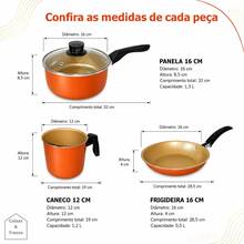 Jogo De Panela 16 Frigideira 16 E Caneco 12 Marcolar Antiaderente - Visão 5