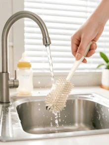 1 Set Portable Water Bottle Cleaning Brush/Baby Bottle Brush Set, Suitable For Outdoor Travel, Kitchen, Home, Office And Travel Use - Multicolor - View 3