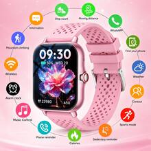 Sports Smart Watch, 1.83-Inch Full Touch Screen Display, With Message, Call Smart Watch, Sports Pedometer, Compatible With Android Phone, Smart Fitness Band, Suitable For Women And Men Friends Gift, Birthday Gift - Multicolor - View 1