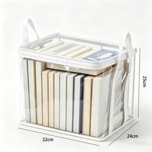Clear PVC Foldable Storage Bag With Zipper & Handles, Stackable Dustproof Wardrobe Organizer For Clothes,Book, Quilts, Bedding, Closet Bedroom Storage Bin - Multicolor - View 13