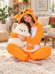 Women Jumpsuits - Orange - View 2