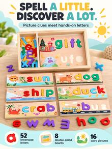 3-5 Years Old Children's Customizable Spelling Learning Toy, Letter Spelling Game, Literacy Game - Multicolor - View 3