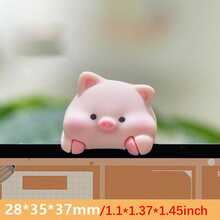 5pcs/1pc New Office Computer Decoration Ornaments, Cute Duck, Rabbit Tablet Decoration, Suitable For Computer Desktop Decoration, Car Fun Ornament - Best Gift For Friends Birthday Graduation, Free Adhesive Sticker - Multicolor - View 12
