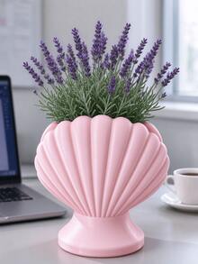 Creative Shell Embossed Multi-Color Flower Pot, Modern INS Style Fresh Flower & Dried Flower Vase, Living Room Entryway Desktop Decor Ornament - Shell - View 6