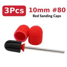 3Pcs Nail Sanding Caps Set, 2Pcs 10/13mm 80 Grit Colorful Sanding Caps With 1 Mandrel For Electric Nail Drill Manicure - Multicolor - View 14