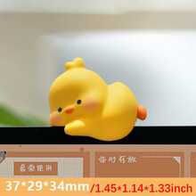5pcs/1pc New Office Computer Decoration Ornaments, Cute Duck, Rabbit Tablet Decoration, Suitable For Computer Desktop Decoration, Car Fun Ornament - Best Gift For Friends Birthday Graduation, Free Adhesive Sticker - Multicolor - View 9