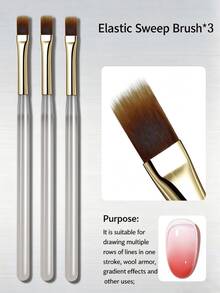 Nail Art Brushes, 3 Piecesset, DIY Nail Painting Tools. Suitable For Both Home Use And Nail Salons. Suitable For Beginners And Professionals. Ideal Gift For Halloween And Christmas. - Multicolor - View 8