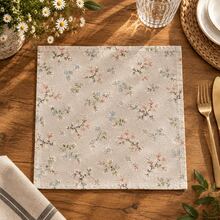 Ditsy Floral Fabric Napkins, Vintage Botanical Print Tablecloth, French Country Farmhouse Style, Suitable For Holiday Picnic, Party, Birthday Event, Table Decor, All Seasons - Off-white - View 8