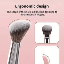 3Pcs Professional Makeup Brush Set, Ultra Soft Synthetic Bristles, Foundation Powder Blush Eyeshadow Blending Brushes, Full Face Makeup Tools For Makeup Beginners - Multicolor - View 6