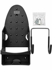 1pc Iron And Ironing Board Storage Rack, Wall-Mounted Laundry Room Organizer, Heat-Resistant Iron Holder With Cord Storage, Sturdy Metal Hook, Space-Saving Ironing Board Storage Rack - Multiple Styles and Colors - View 12