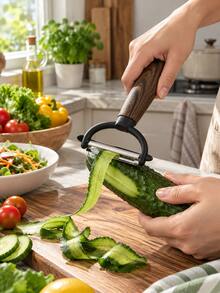 Sharp Stainless Steel Blade, Soft Comfortable Handle, Suitable For Peeling Cucumber, Apple, Potato, Dishwasher - Multicolor - View 2