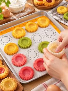 3D Petal Cookie Mold, Press-Style DIY Jam & Butter Filled Cookie Cutter, Yellow Pear & Pineapple Dessert Embossing Mold - Multicolor - View 4