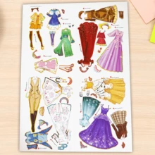 Kids Princess Dress Up Sticker Book, Little Princess Alice, Children's Fashion Activity Book With Colorful Dresses, Outfit Matching Stickers, Princess Styling Games, Creative Pretend Play, Fine Motor Skills Practice And Parent-Child Fun - Princess Dress Up Sticker Book - View 5