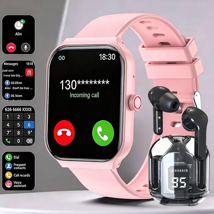 1.83 Inch Full Screen Touch Sports Smart Watch, Zinc Alloy Body, With Multiple Sports Modes, Multi-Function Call Answer/Dial, Remote Camera/Music Play, Sports Fitness Smart Watch, Compatible With IOS And Android - View 1