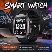 Sports Smart Watch, 2.01-Inch HD Display, Zinc Alloy Body, 350mAh Large Capacity Battery, Multiple Sports Modes, Message And Call Notifications, Multi-Functional Smart Watch, Sports Style Smart Watch Compatible With Android And IOS - View 1