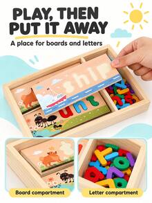 3-5 Years Old Children's Customizable Spelling Learning Toy, Letter Spelling Game, Literacy Game - Multicolor - View 9