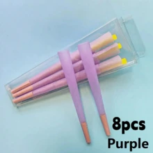 200/100/50/8pcs Pink Pre-Rolled Cone Rolling Papers, King Size 4.33in/108mm Slow Burning - Multicolor - View 12