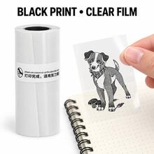 57mm Transparent Thermal Paper, Clear Self-Adhesive Sticker Refills For Portable Printers, Christmas Gift Wrapping, Halloween Party Decor, Bottle Labels, Photos, Study Notes, Organization, Compatible Refill Tape Only - View 4
