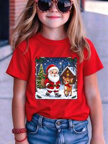 Tween Girls T-Shirts - Red - View 2