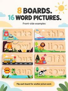 3-5 Years Old Children's Customizable Spelling Learning Toy, Letter Spelling Game, Literacy Game - Multicolor - View 5