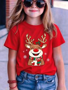 Tween Girls T-Shirts - Red - View 2