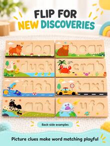 3-5 Years Old Children's Customizable Spelling Learning Toy, Letter Spelling Game, Literacy Game - Multicolor - View 8