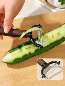 Sharp Stainless Steel Blade, Soft Comfortable Handle, Suitable For Peeling Cucumber, Apple, Potato, Dishwasher - Multicolor - View 4