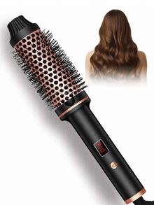 UKLISS HAIR It Curl Thermal Brush, 32mm Curling Brush, Voluminous Root Curl And Loose Curls, Ionic Straightening Brush, Newly Upgraded Composite Bristles, Negative Ion Function, 9 Temperature Levels, Hair Protection Without Damage - Gold - View 2