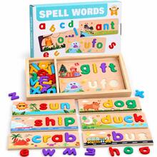 3-5 Years Old Children's Customizable Spelling Learning Toy, Letter Spelling Game, Literacy Game - Multicolor - View 2