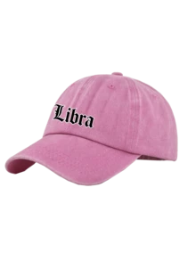 1Pc 12 Zodiac Signs Vintage Washed Baseball Cap, Vintage Gothic Letter Print Pink Dad Hat, Adjustable Unisex Casual Cap, Holiday Party Daily Accessory - Pink - View 11