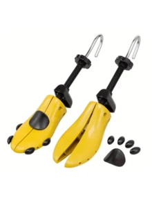1pc Adjustable Plastic Shoe Stretcher For Men And Women, Maintains Shoe Shape, Shoe Shaping Tool Suitable For Business Shoes And High Heels - Yellow - View 2