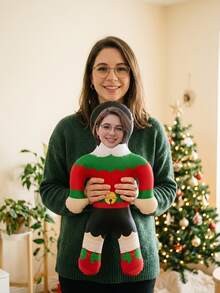 1pc Personalized Inflatable Blow Molding,Custom Photo,Party Prop,Photography Props,Inflatable Man,Party Favor,Anniversary,Christmas,Special Occasions - Multicolor - View 4
