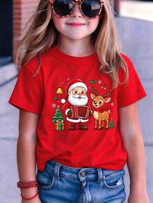 Tween Girls T-Shirts - Red - View 2