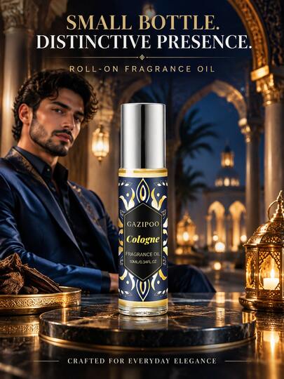 GAZIPOO 10ml Rollerball Fragrance, Spicy Woody Fragrance, Long-Lasting Fresh Scent, Boosts Confidence And Charm, Fashionable Rollerball Design, Suitable For Daily, Dating, Travel, Leisure And Other Occasions, Also Perfect As Halloween And Christmas Gift
