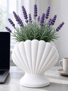 Creative Shell Embossed Multi-Color Flower Pot, Modern INS Style Fresh Flower & Dried Flower Vase, Living Room Entryway Desktop Decor Ornament - Shell - View 4