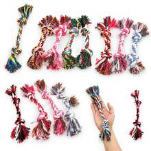 Random Color Mixed Braided Rope Dog Toy, Durable Chew Rope Knot Toy, Dental Cleaning And Teething Dog Chew Toy For Small Dogs - Random Color - View 13