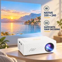 MOMAN FHD Smart Projector, 4K Portable Home Theater Smart Projector, 1080P Full HD Home Theater, 4K Movie Video, Android Portable Projector, Compatible With Android Phones - Black - View 3