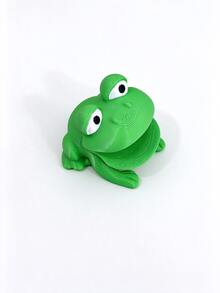 2 Sets 3D Printed Frog Shaped Sponge Drain Rack And 1 Sponge Brush, Equipped With Drainage System, Suitable For Kitchen Countertop, Bathroom, Can Store Sponges, Fabrics And Brushes, Combines Storage Decoration And Drainage Tray Functions - Multi-color - View 12