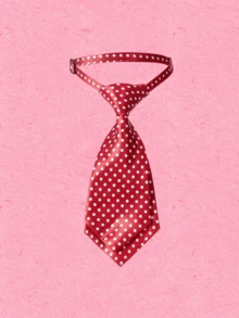 Popjeli 1pc Leopard And Stripe Double-Layer Small Necktie, Suitable For Casual And Street Style For Dress For Christmas Decor - Multicolor - View 9